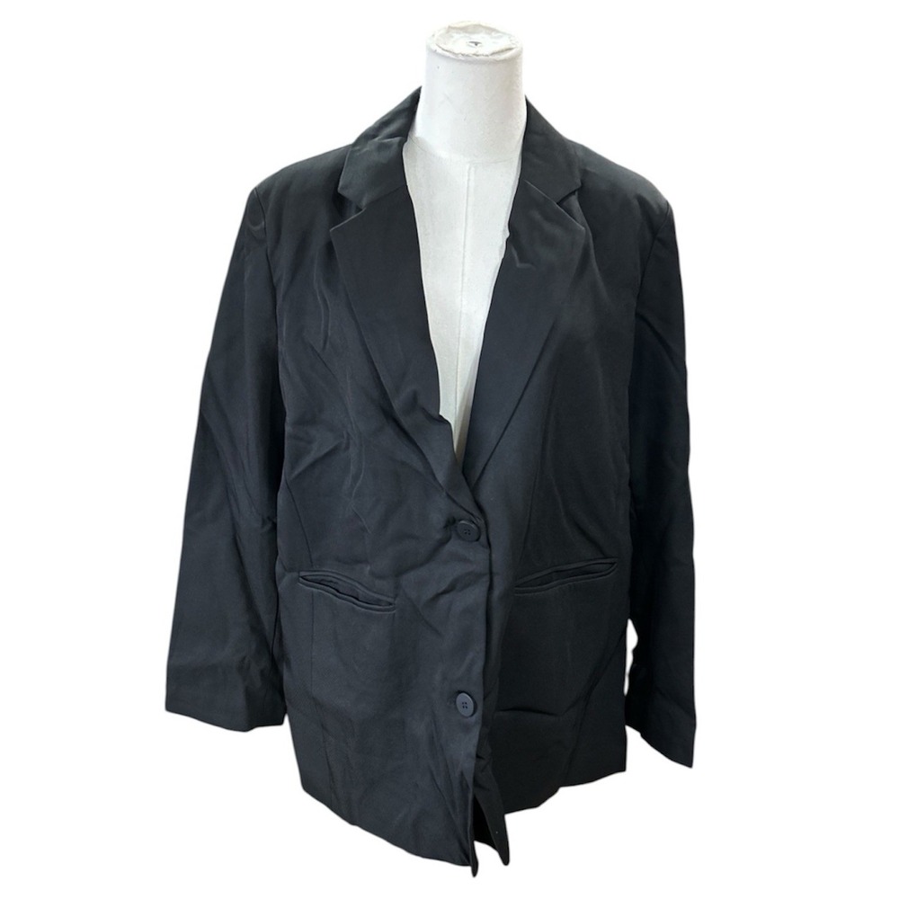 Merokeety Womens Blazer XL Black Suit Jacket Formal Business Workwear NWT